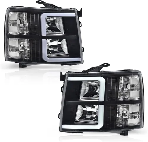 Miniatura 23 de GRAND ORANGE Par de faros delanteros compatibles con Toyota Tacoma 2005 2006 2007 2008 2009 2010 2011 lente transparente cromado carcasa ámbar