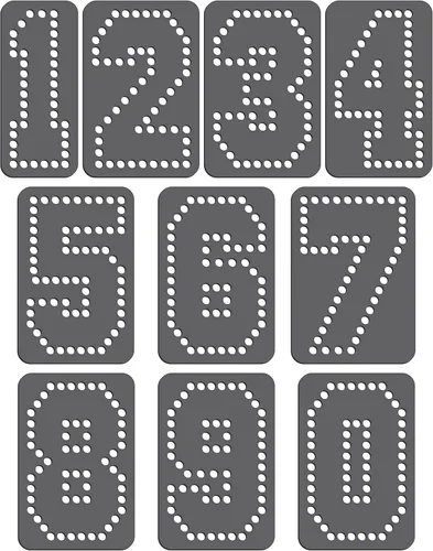 Rhinestone Genie Font-Sports - Plantilla magnética de diamantes de imitación de 3 pulgadas, color negro, (RT1-FON333)