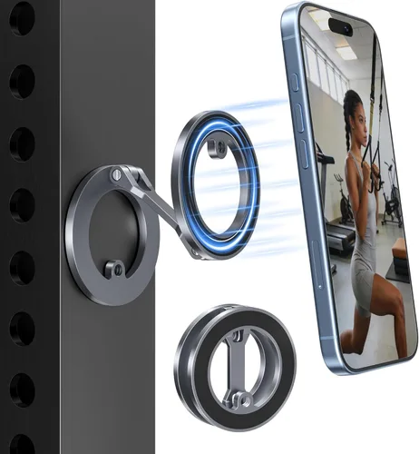 Miniatura 9 de Itramax Soporte magnético para teléfono con rotación de 360°, soporte plegable y portátil para iPhone para escritorio con base antideslizante