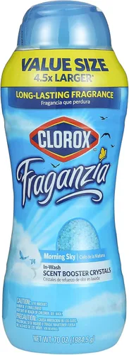 Clorox Fraganzia Cristales Potenciadores de Aroma para Ropa con Fragancia Cielo Matutino - Perlas Aromáticas Perfumadas para el Lavado que Dejan