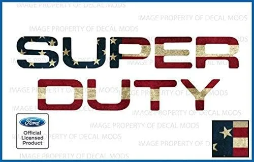 Miniatura 2 de 2008-2016 Insertos de letras para portón trasero (calcomanías delgadas) de reemplazo para Ford F250 F350 F450 Super Duty (2008-2016) Bandera