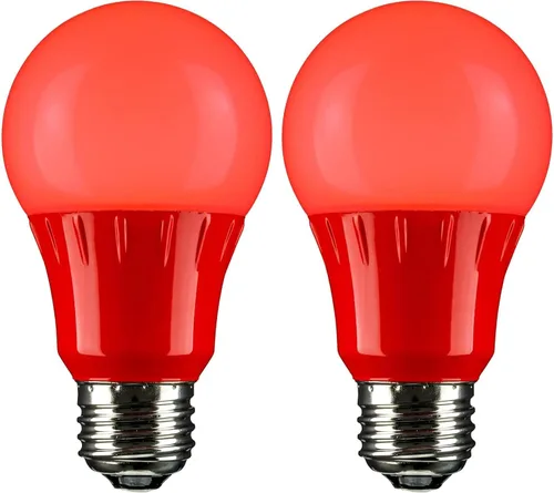 Miniatura 16 de Sunlite 80146 - Foco de luz LED de color A19, 3 W (equivalente a 25 W), base mediana E26, no regulable, certificación UL, decoración de fiestas