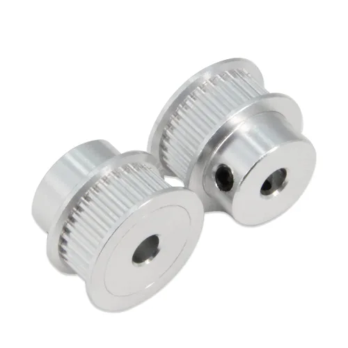 Miniatura 5 de 2Kit 2GT Rueda síncrona 20 y 30 dientes de 0.197 in de diámetro de aluminio Polea de sincronización con 2 piezas de longitud 7.874 in de ancho