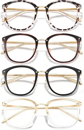 Miniatura 22 de Cyxus gafas de luz azul para mujer, gafas de computadora de moda para oficina reducen la fatiga ocular, anti migraña para trabajo y lectura