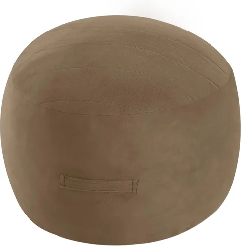Miniatura 28 de MeMoreCool Puf Otomano Cuadrado Relleno Reposapiés, Puf de Suelo Reposapiés con Relleno de Trozos de Espuma, Otomano Relleno Suave Reposapiés