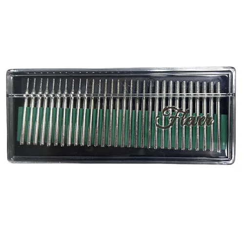 Paquete de 60 brocas de diamante de 0.039/0.196 pulgadas / 0.079/0.118 pulgadas (1/2/0.118 in), piedras preciosas lapidarias, 20 piezas de 0