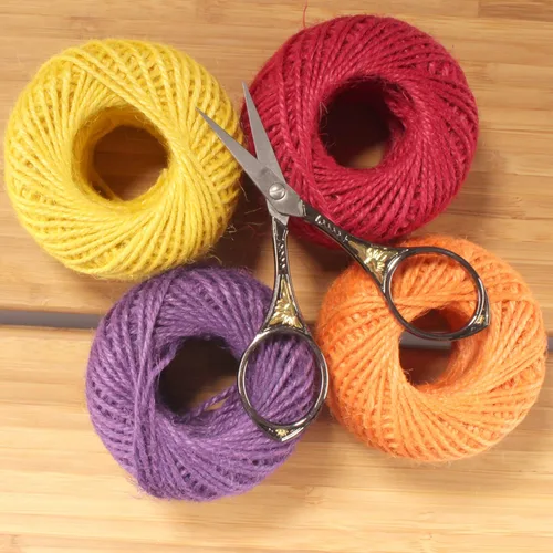 Miniatura 5 de JubileeYarn - Tijeras de bordado con motivo de sol, color negro, 1 par