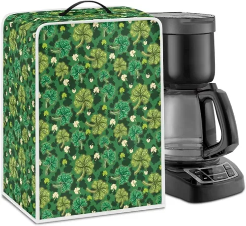 Miniatura 20 de Funda para cafetera, poliéster, azul, se adapta a la mayoría de máquinas de café estándar, protector resistente al polvo, huellas dactilares