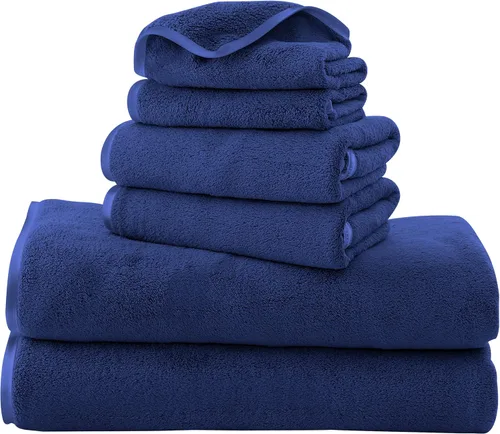 Miniatura 25 de TENSTARS Toallas de baño de seda con dobladillo para baño en liquidación - 27 x 55 pulgadas, ligeras, finas y de secado rápido, toalla absorbente