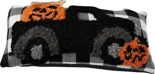 Miniatura 5 de Mud Pie Mini almohada de gancho de Halloween, 1 unidad (paquete de 1), camión
