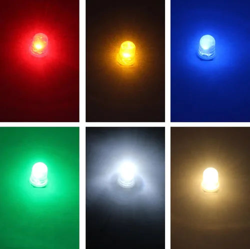 Miniatura 5 de 10pcs E10 Tornillo DC3V Punto Rojo Led Bombilla Lámparas de Luz +10pcs E10 Base (DC3V, Rojo)