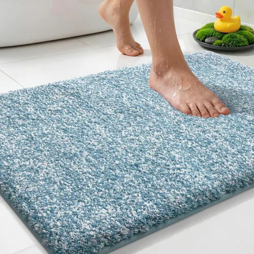 Miniatura 17 de Yimobra Alfombra de baño acolchada antifatiga, antideslizante, lavable, de microfibra suave y densa para lavabo, ducha, pies cansados, cómodo