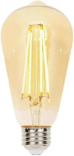 Westinghouse 5317800 - Bombilla LED de filamento ámbar regulable ST20 de 6.5 W (equivalente a 60 vatios), base media