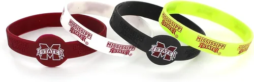 Miniatura 18 de aminco NCAA unisex-adult Silicone Bracelet (4-Pack)