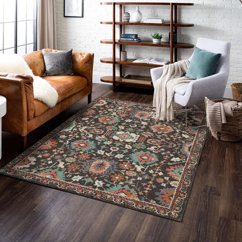 Miniatura 13 de Mohawk Home Grove Elms - Alfombra floral bohemia de 7 pies 10 pulgadas x 10 pies, perfecta para sala de estar, comedor, oficina Beige