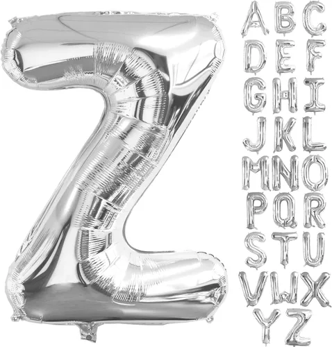 Miniatura 30 de Lovoir Globos grandes de 40 pulgadas con la letra G de color plateado de gran tamaño, globo de helio de aluminio de Mylar para fiesta de cumpleaños