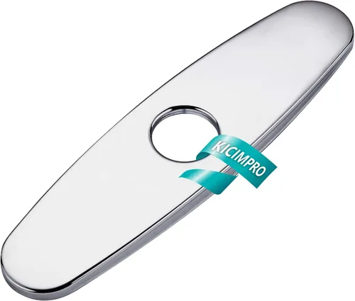 Miniatura 7 de Kicimpro Placas de grifo para cubrir agujeros, placa de cubierta de níquel cepillado de acero inoxidable para 1 o 3 agujeros, grifo de baño o cocina