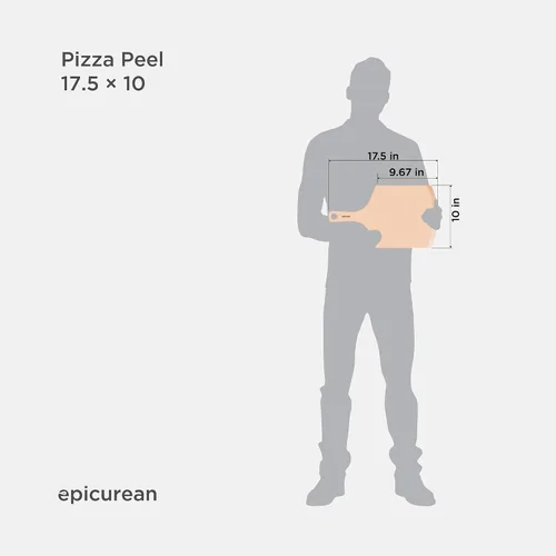 Miniatura 5 de Epicurean Cáscara para pizza, 17 x 10 pulgadas, natural