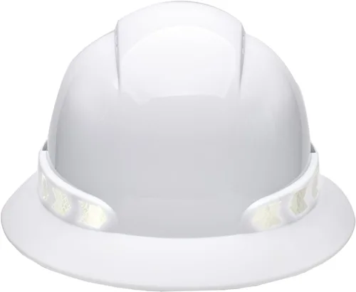 Miniatura 2 de Casco de ala completa Nsteky con franja reflectante, Casco de trabajo de construcción de seguridad con franja reflectante