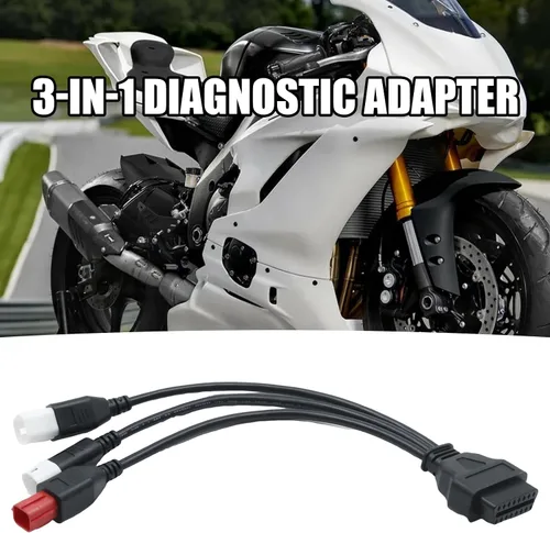 Miniatura 5 de Hoypeyfiy Cable adaptador de diagnóstico OBD2, repuesto para Yamaha Kline Euro5 reemplazo de motocicleta para Moto Guzzi reemplazo para Piaggio 16