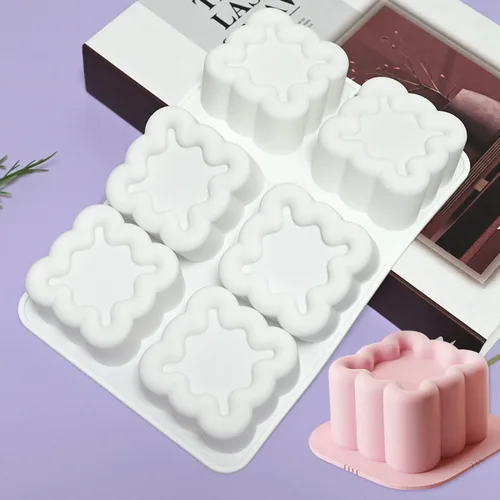 Miniatura 17 de mostsom Molde de silicona para pastel de mousse de flores, molde de helado, molde de chocolate, jabón, cupcakes 3D, utensilios para hornear, molde