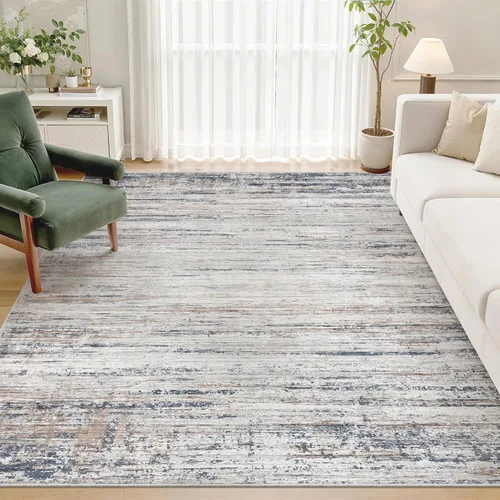 Miniatura 22 de zesthome Alfombras de 5 x 7 pulgadas - Alfombra lavable resistente a las manchas, alfombras modernas abstractas para sala de estar, dormitorio