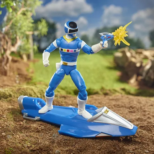 Miniatura 4 de Power Rangers Lightning Collection in Space Blue Ranger & Galaxy Glider - Figura de acción coleccionable de 6 pulgadas, múltiples accesorios