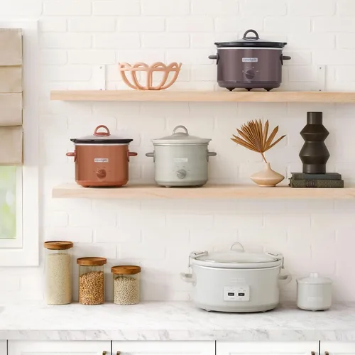 Miniatura 2 de Crock-Pot Olla de cocción lenta Cook and Carry de 7 cuartos con control táctil, 4 configuraciones preprogramadas, recipiente de cerámica extraíble