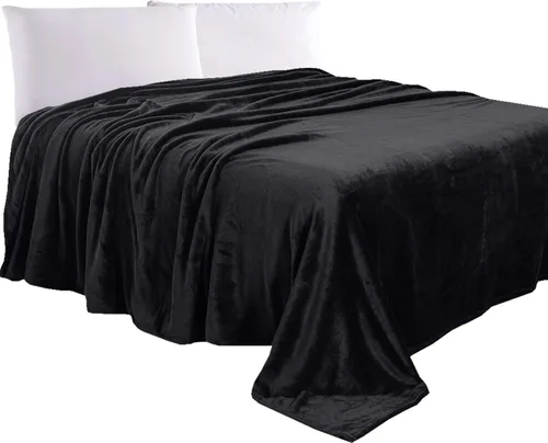 Elegant Comfort Manta de Lujo con Sensación de Terciopelo, Manta Ligera para Todas las Estaciones, Ultra Suave, de Felpa de Forro Polar de Franela
