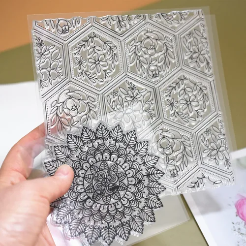 Miniatura 5 de Hojas de sello de textura de silicona prémium para joyas de arcilla polimérica y aretes de arcilla, juego de 3 patrones florales y únicos, fácil
