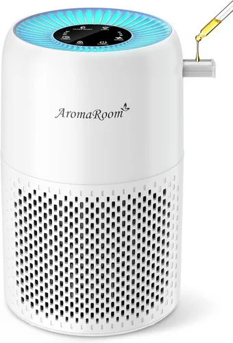 Purificadores de aire AromaRoom para dormitorio con filtros HEPA13 verdaderos 3-en-1, purificador de aire para mascotas con almohadilla aromática