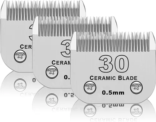Miniatura 24 de Hojas para aseo de mascotas para perros desmontables - Tamaño 7FW, hoja ancha para aseo de perros, longitud de corte 3.2 mm (1/8"), compatible