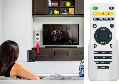 Miniatura 6 de YING RAY Nuevo control remoto de repuesto apto para barra de sonido Polk React y barra de sonido Polk Command