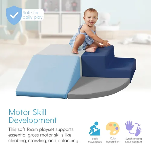 Miniatura 4 de SoftScape Escalador de Esquina para Tiempo de Juego de Niños Pequeños, estructura de juego activo para interiores para niños pequeños y niños