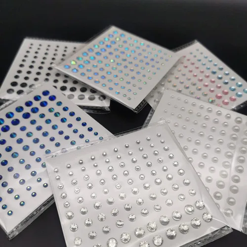 Miniatura 5 de Pegatinas de diamantes de imitación de acrílico autoadhesivas para maquillaje de rostro, cara y rostro, gemas para mujeres, accesorios de festival