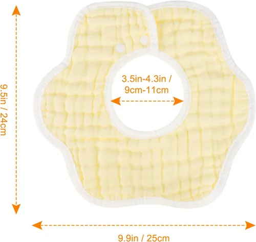 Miniatura 3 de Accmor Muslin Baby Bibs Baby Bandana Drool Bibs for Unisex Boys Girls, Cotton Baby Drool Bibs for Teething Drooling