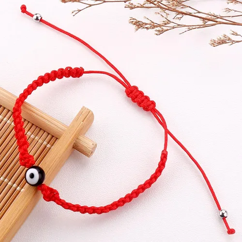 Miniatura 12 de SUMMER LOVE Handmade Jewelry Evil Eye Bracelets with Card,Black Red String Bracelets Kabbalah Protection Luck Amulet for Women Men Friends Pulseras