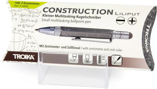 Miniatura 7 de Troika LILIPUT DE CONSTRUCCIÓN – PIP25/TI – Bolígrafo multitarea (pequeño) – Bolígrafo – Regla de centímetros y pulgadas – Destornillador ranurado