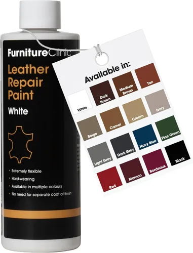 Miniatura 44 de Furniture Clinic Pintura y tinte para reparación de cuero, colorante autosellante para una reparación rápida y fácil del cuero, adecuado para sofás