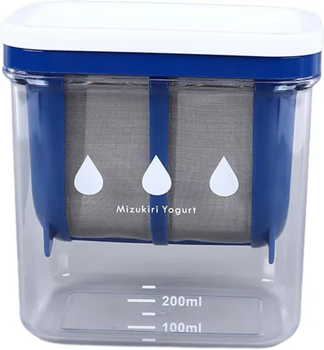 Miniatura 5 de Cryfokt Filtro de yogur, filtración eficiente para hacer yogur griego grande con malla extrafina de acero inoxidable, cepa de yogur de resina