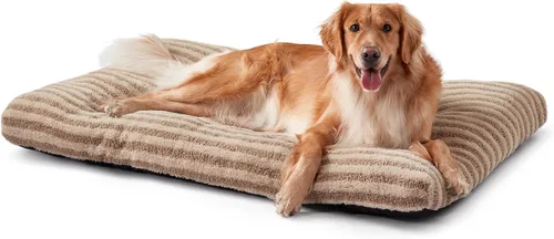 Miniatura 12 de FURTIME Cama Lavable para Perros de Tamaño Grande, Camas de Jaula para Perros de Lujo, Almohada Cómoda y Esponjosa para Perros, Alfombrilla Gris
