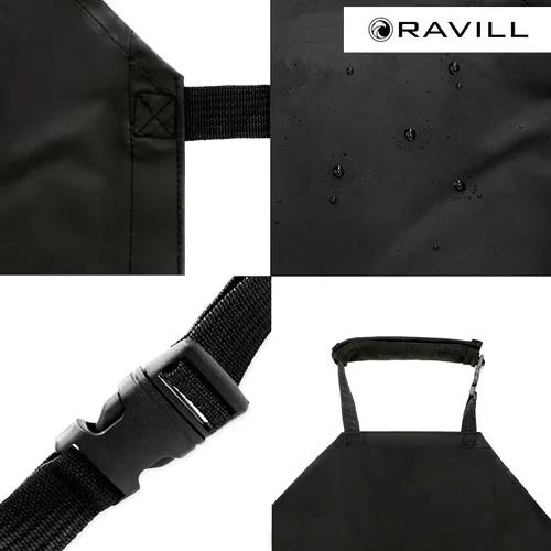 Miniatura 7 de Ravill Delantal impermeable para hombres y mujeres, 2 bolsillos, 35 pulgadas de largo, delantales de trabajo multiusos para lavavajillas, aseo