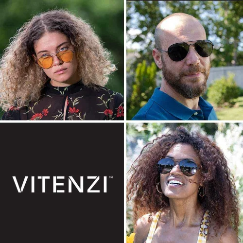 Miniatura 6 de VITENZI Gafas de lectura progresivas para mujeres y hombres, multifocales para computadora con lentes de bloqueo de luz azul Milán