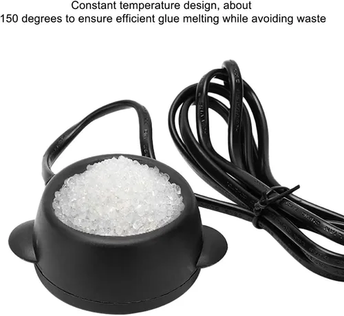 Miniatura 3 de Pegamento Melting Pot Mini Temperatura Constante Extensiones de Cabello Pegamento Ollas de fusión Peluca Estufa de fusión Olla Caliente