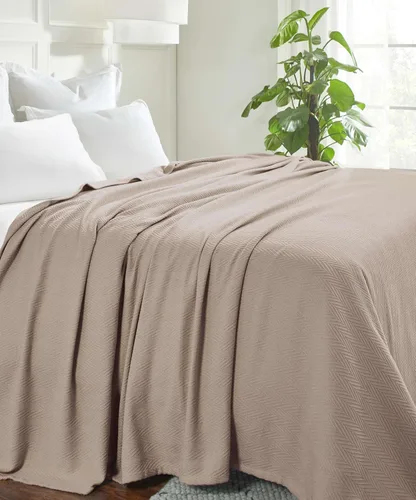 Miniatura 11 de Superior Metro - Manta de algodón para todas las estaciones, manta tejida para sofá, cama, ropa de cama, casa de campo, artículos esenciales