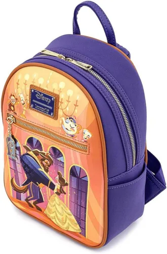Miniatura 7 de Loungefly Disney Beauty and the Beast Ballroom Scene - Bolso de hombro con doble correa para mujer Multi