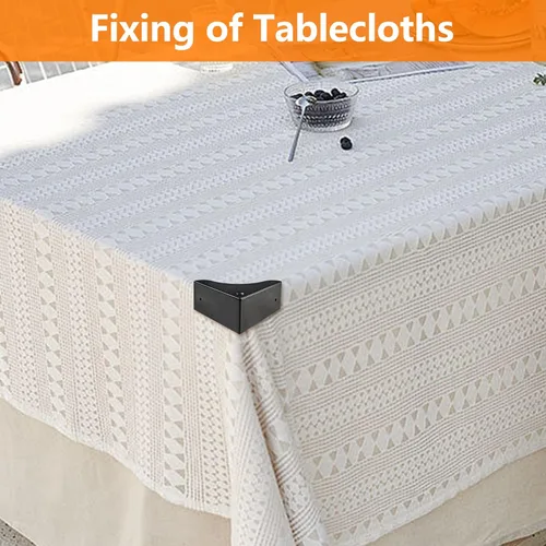 Miniatura 6 de Protector de esquina de caja de metal, 4 piezas de protector de esquina para escritorio, caja de escritorio, protector decorativo de seguridad