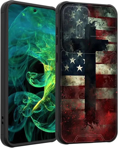 Miniatura 122 de Funda para Galaxy A16 5G con cubierta para cámara deslizante, resistente de doble capa, híbrida, a prueba de golpes, funda protectora resistente