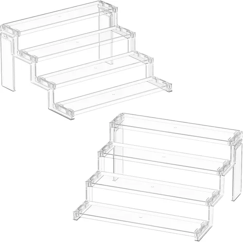 Miniatura 13 de Lifewit Soporte para cupcakes, organizador de colonia de perfume, montaje sin herramientas, elevador de exhibición, estante para especias, soporte