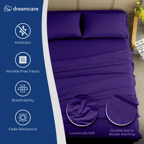 Miniatura 70 de DREAMCARE Juego de sábanas Queen – 6 piezas Sábanas de enfriamiento – hasta 15” Sábanas profundas tamaño Queen – Colección 2500 Supreme – Extra 03